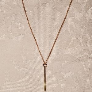 Gold Y necklace